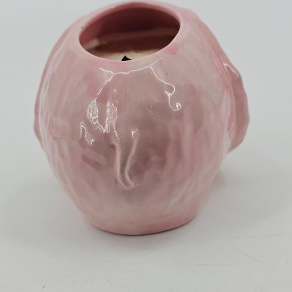 Vintage Gare Inc 1976 marked Pink Elephant Candle Vase Pot RARE - Picture 4 of 8